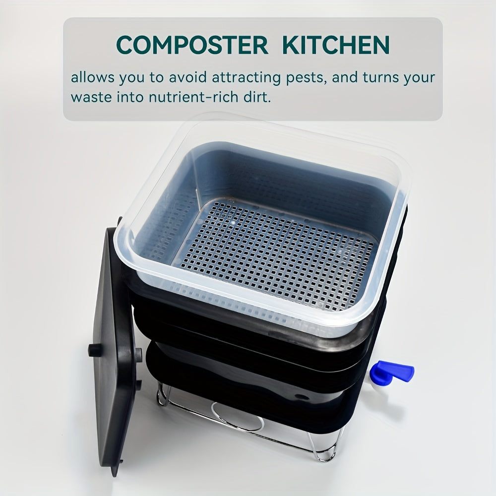 Worm Compost Bin Kitchen System Composters - Tophatter Daily Deals