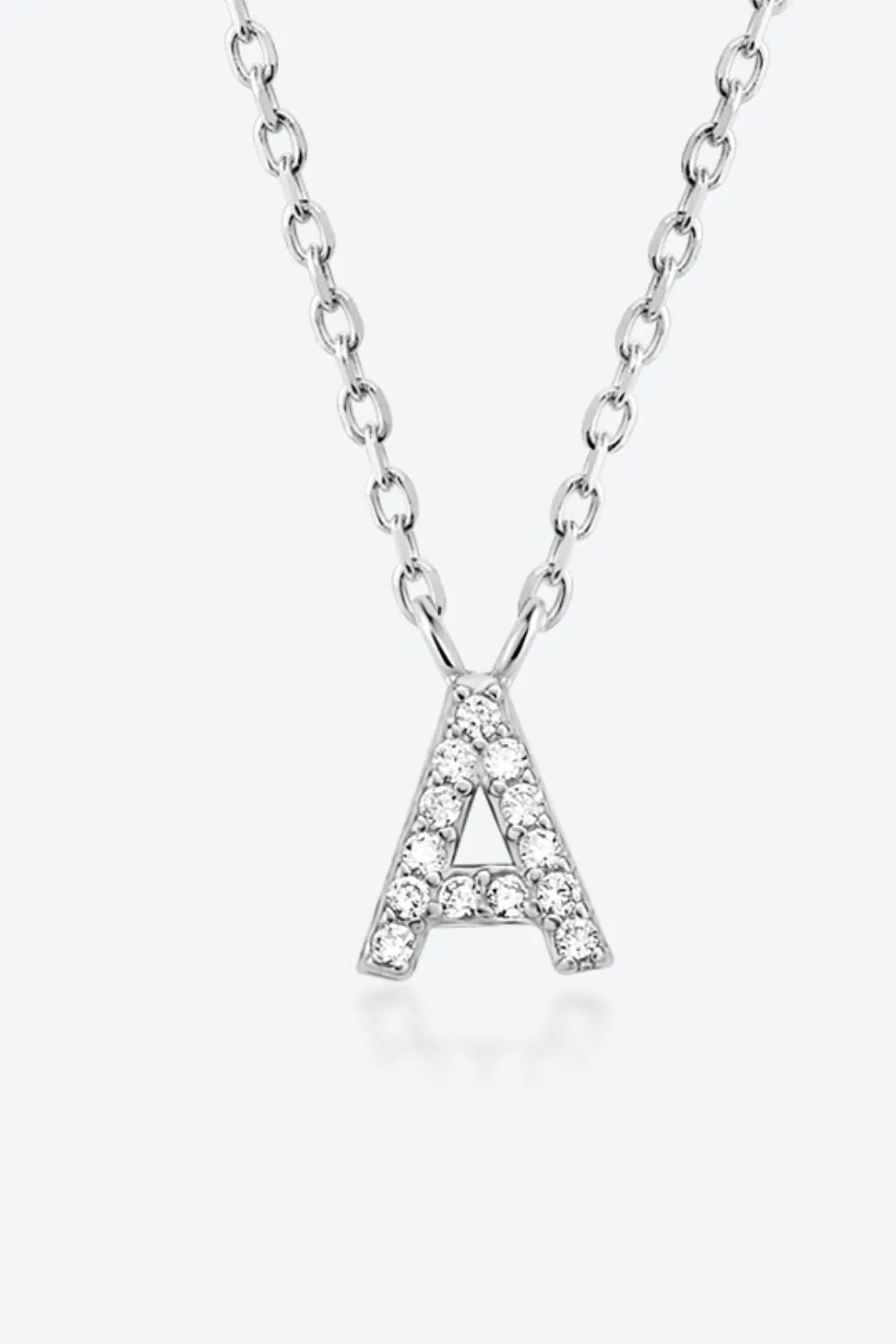 A To F Zircon 925 Sterling Silver Necklace Necklaces - Tophatter Daily Deals