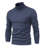 Soft Men's Turtleneck Sweater - Slim Fit Viscose Winter High neck dark grey 3D Changing Face Moving Picture Frame - Tophatter Daily Deals