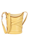 Alexander McQueen The Curve Bucket Bag Yellow-656467-1YB40-7041-70009-NS Bags - Tophatter Daily Deals