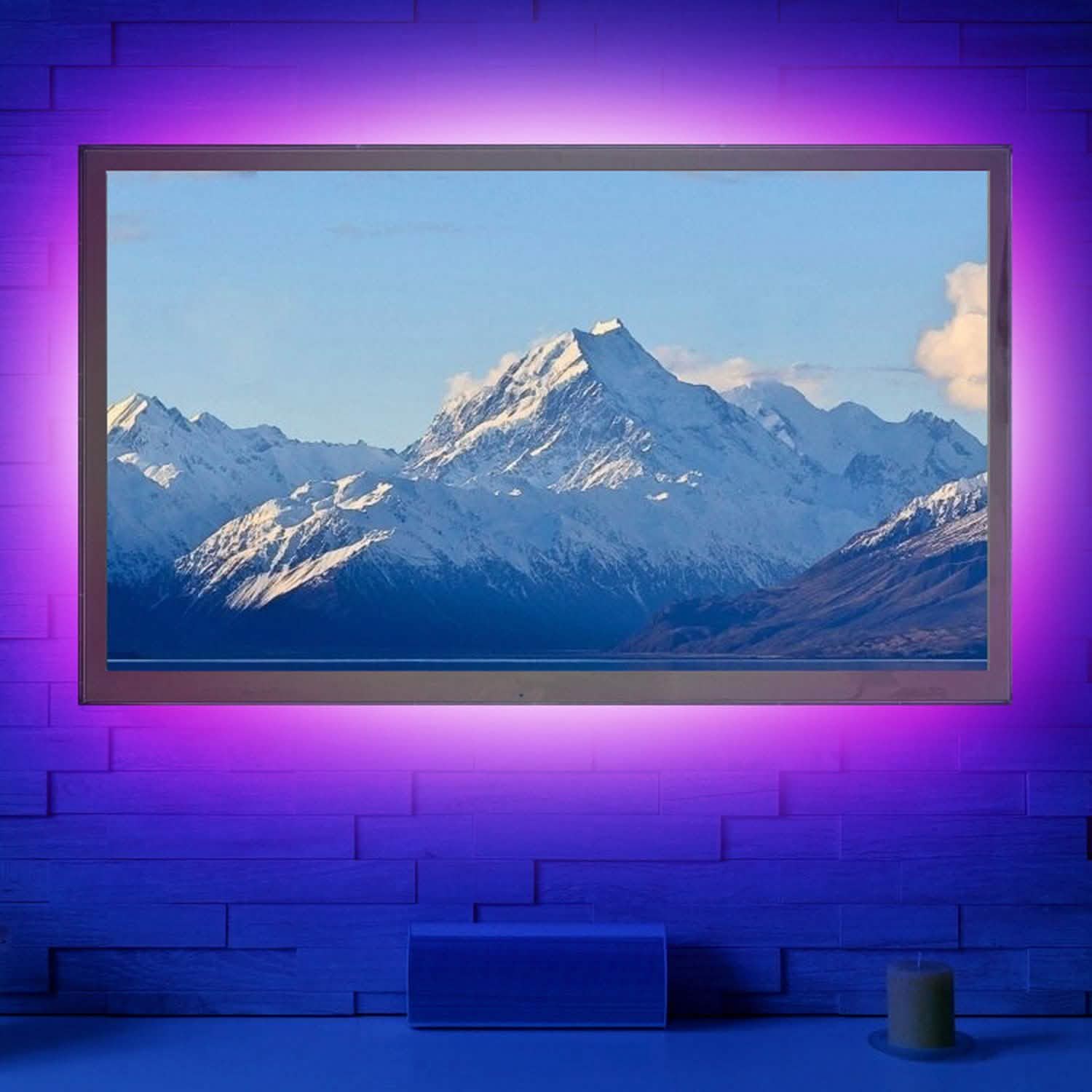 6.56ft TV LED Backlight RGB Strip Light USB Monitor Lighting Indoor Lighting - Tophatter Daily Deals