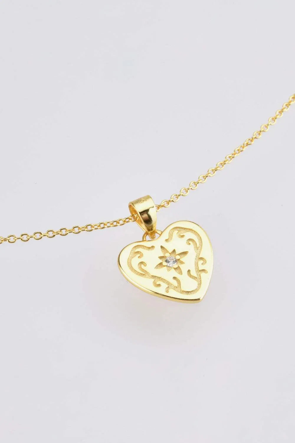 Heart Pendant 925 Sterling Silver Necklace Necklaces - Tophatter Daily Deals