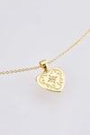 Heart Pendant 925 Sterling Silver Necklace Necklaces - Tophatter Daily Deals