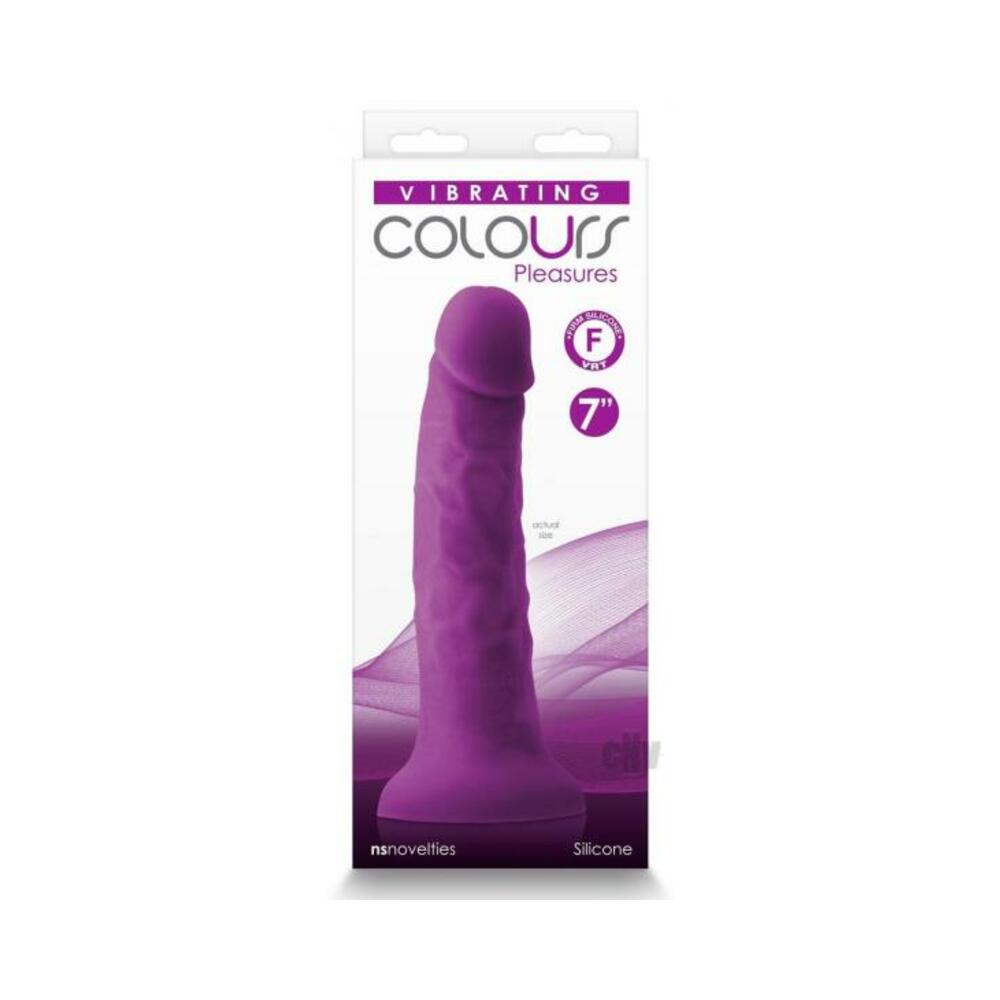 Colours Pleasures 7 In. Vibrating Dong Purple - Tophatter Daily Deals
