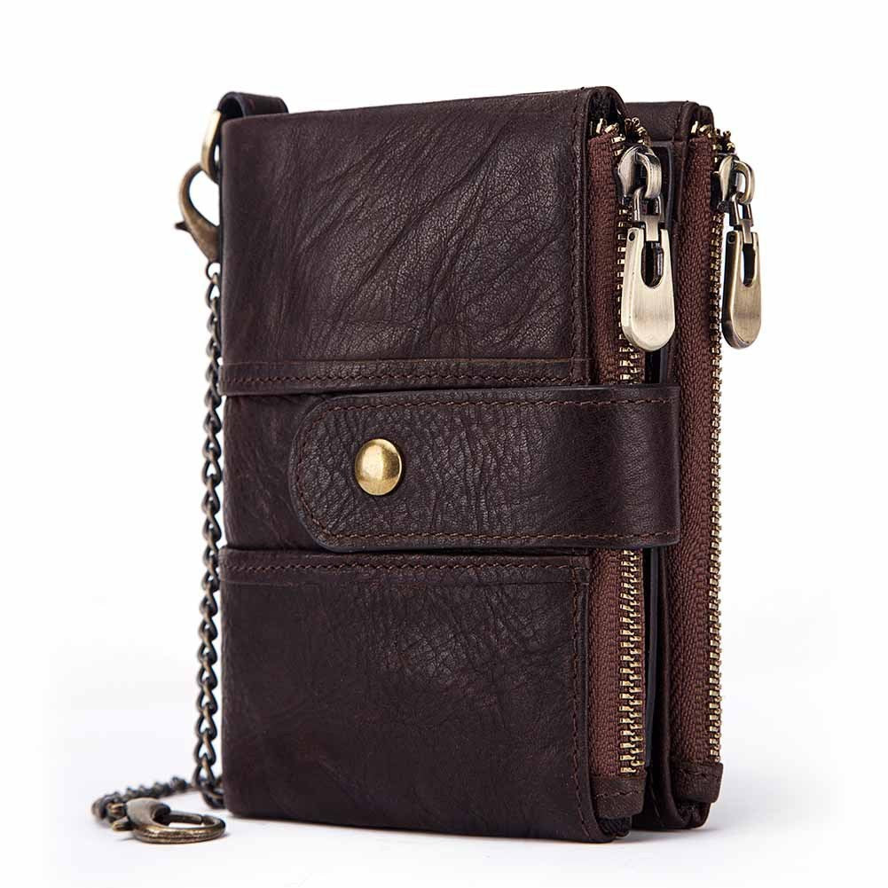 Anti-theft brush wallet Brown 0 - Tophatter Daily Deals