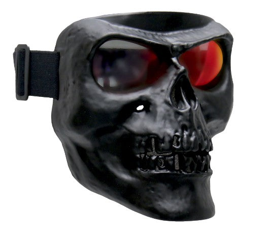 Hot Leathers Black Skull Polypro Face Mask With G-Tech Lenses - Tophatter Daily Deals