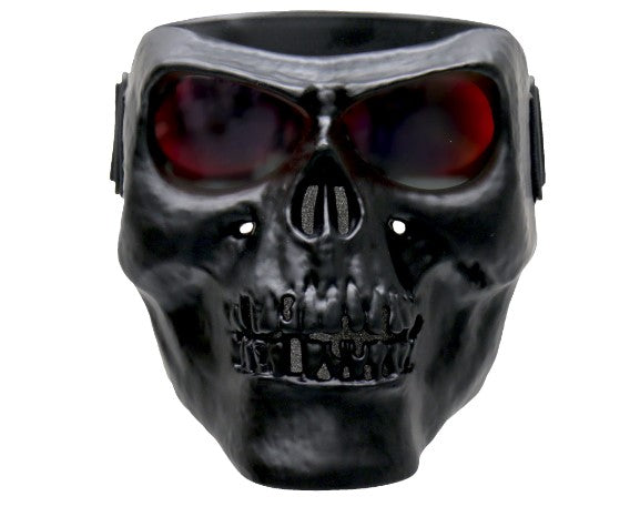 Hot Leathers Black Skull Polypro Face Mask With G-Tech Lenses - Tophatter Daily Deals