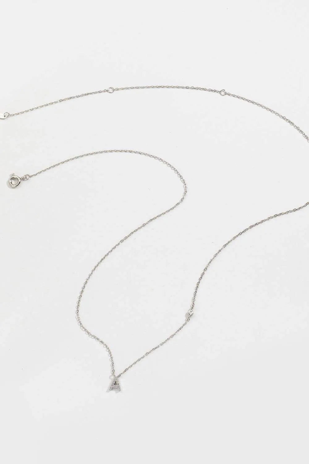 A To F Zircon 925 Sterling Silver Necklace Necklaces - Tophatter Daily Deals