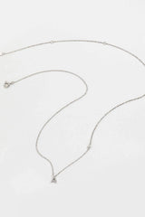 A To F Zircon 925 Sterling Silver Necklace Necklaces - Tophatter Daily Deals