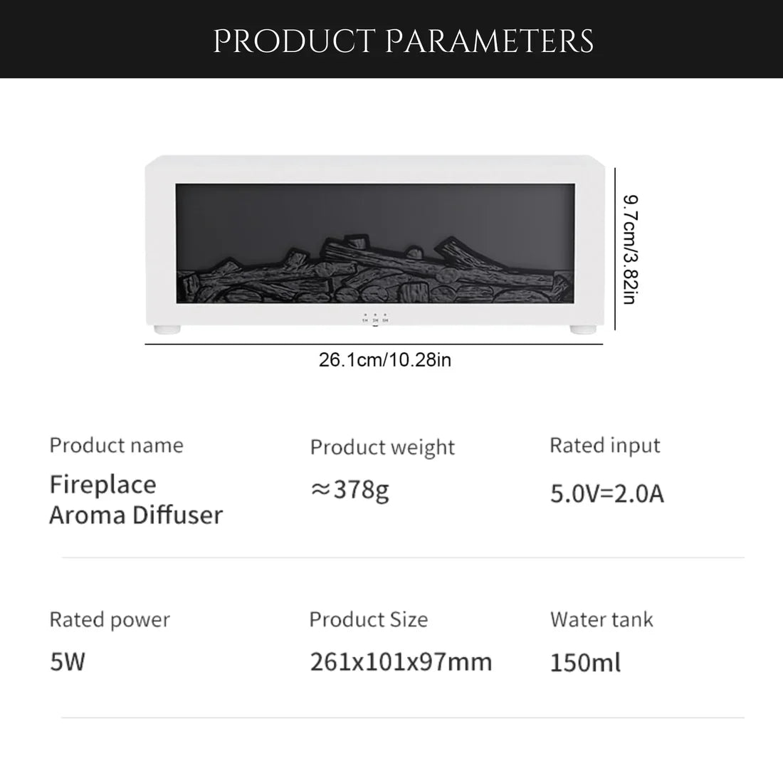 FirePlace Humidifier - Tophatter Daily Deals