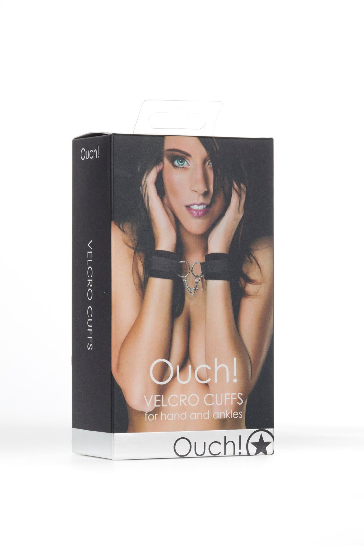 Ouch Velcro Black Cuffs – Adjustable Hand and Ankle Restraints > Bondage Gear > Restraints - Tophatter Daily Deals