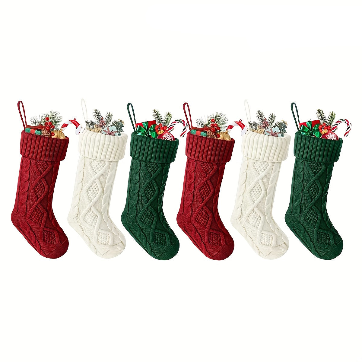 Christmas Gift Stockings Set (6 pcs) Christmas - Tophatter Daily Deals