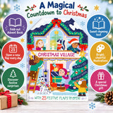 Christmas Village Fold-out Advent Calendar Book, Children's 25-Flap Advent Book Advent Calendar - Tophatter Daily Deals