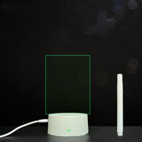 3D Acrylic Board Handwriting Message Board LED Light Style13 White A 0 - Tophatter Daily Deals