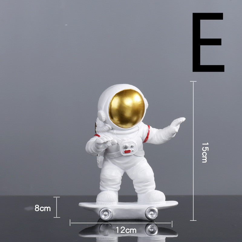 Astronaut Spaceman Decoration TV Cabinet Wine Cabinet Book E Gold 0 - Tophatter Daily Deals