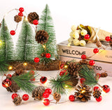 6.5Ft. 20 LED Christmas Garland with Lights Christmas Decorations - Tophatter Daily Deals