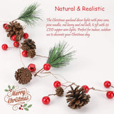 6.5Ft. 20 LED Christmas Garland with Lights Christmas Decorations - Tophatter Daily Deals