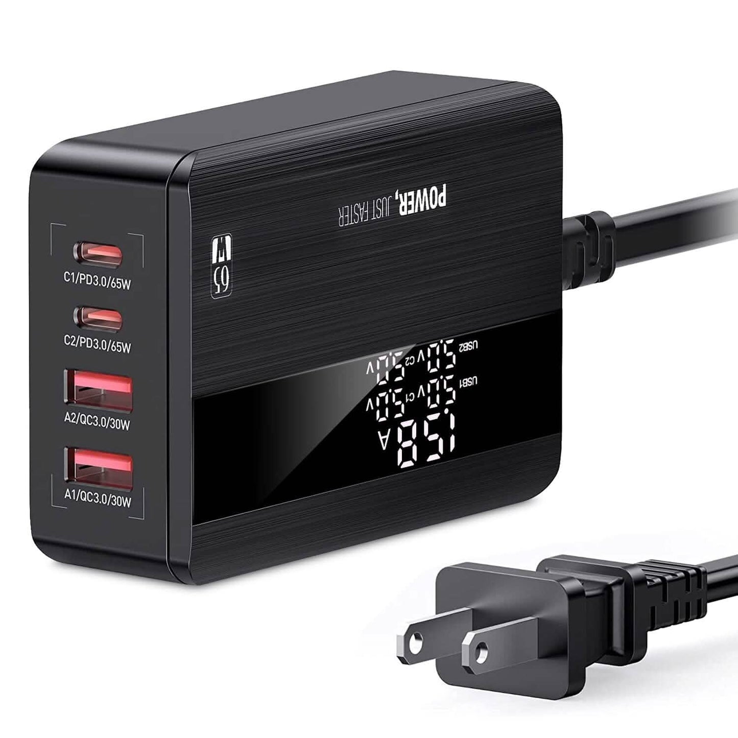 65W 4 USB Port Fast Wall Charger Mobile Accessories - Tophatter Daily Deals