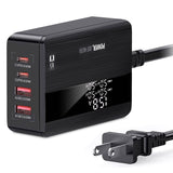 65W 4 USB Port Fast Wall Charger Mobile Accessories - Tophatter Daily Deals