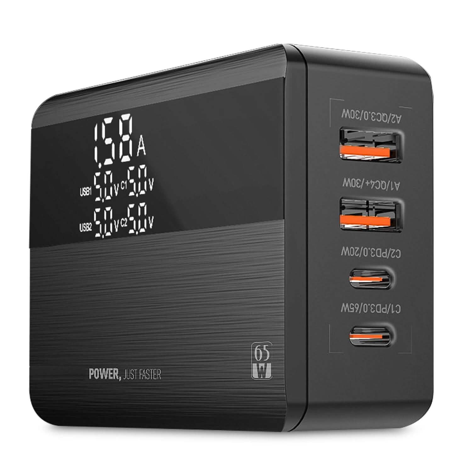 65W 4 USB Port Fast Wall Charger Mobile Accessories - Tophatter Daily Deals