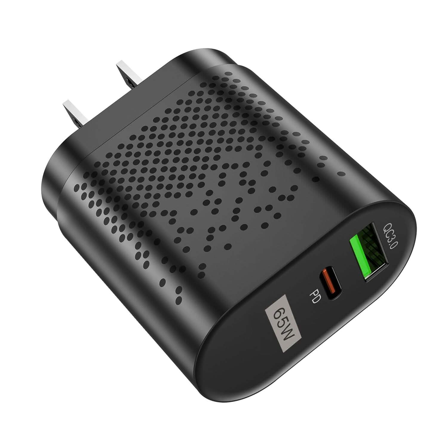 65W Type C Fast Wall Charger PD QC3.0 Adapter Mobile Accessories - Tophatter Daily Deals