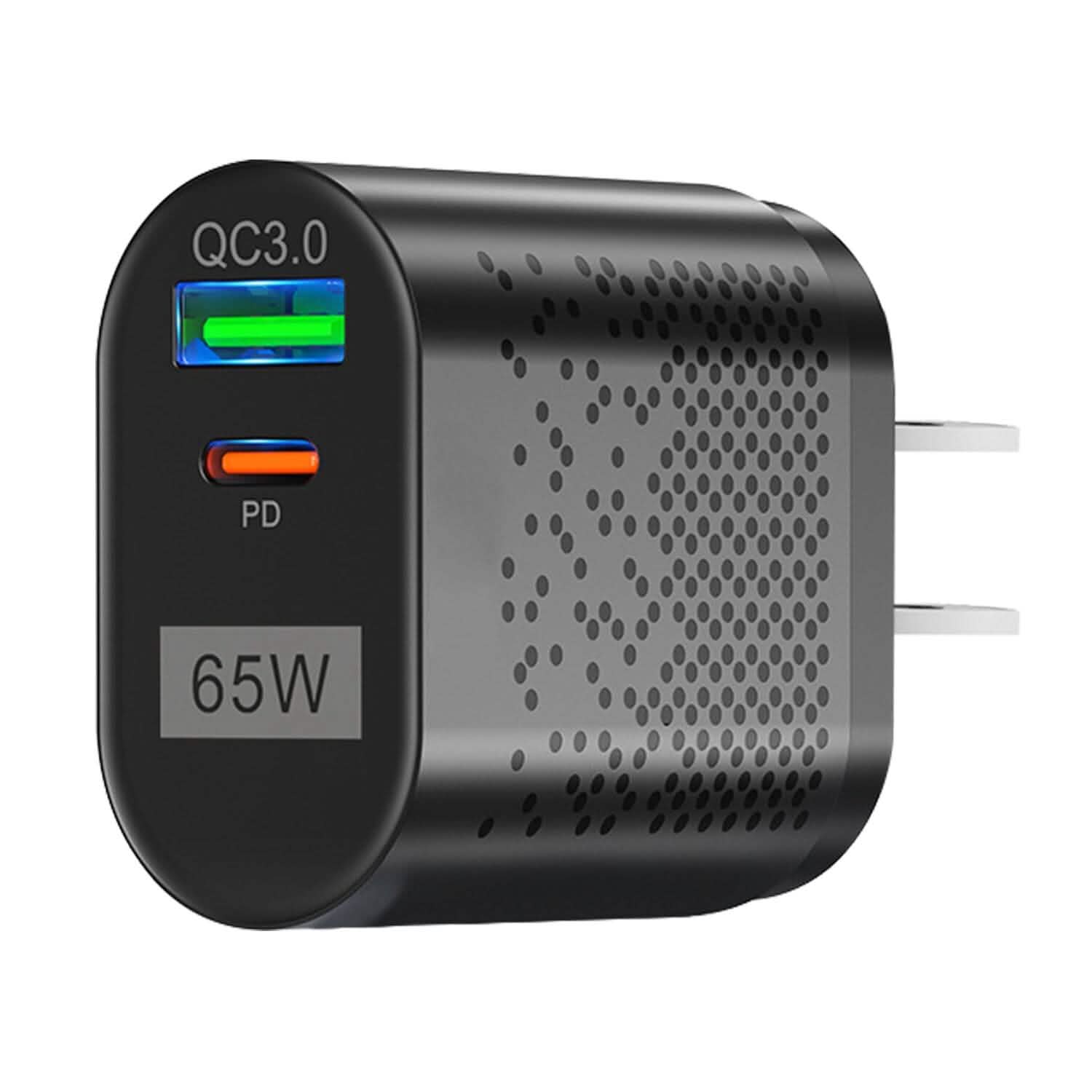 65W Type C Fast Wall Charger PD QC3.0 Adapter Mobile Accessories - Tophatter Daily Deals