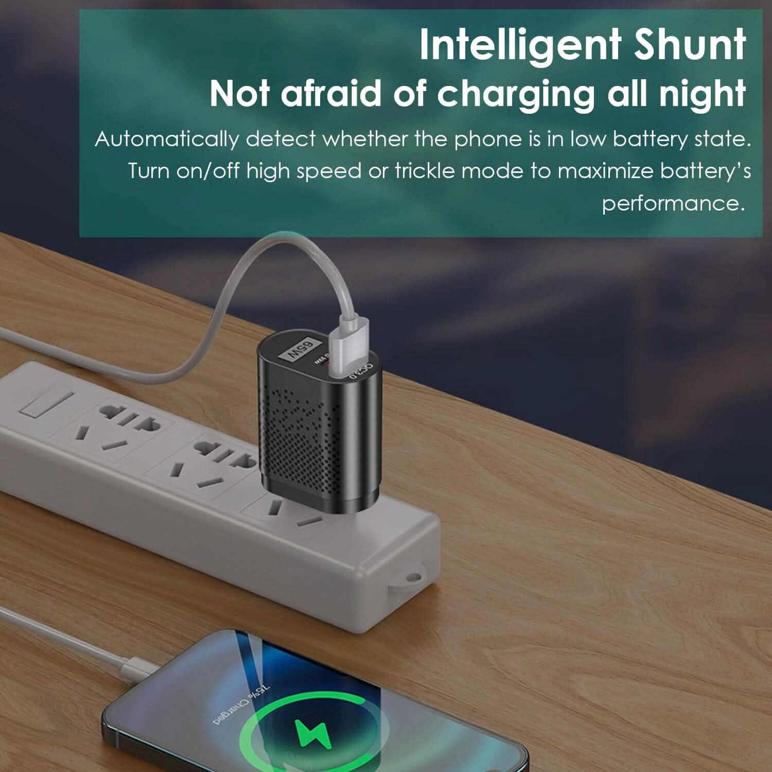 65W Type C Fast Wall Charger PD QC3.0 Adapter Mobile Accessories - Tophatter Daily Deals