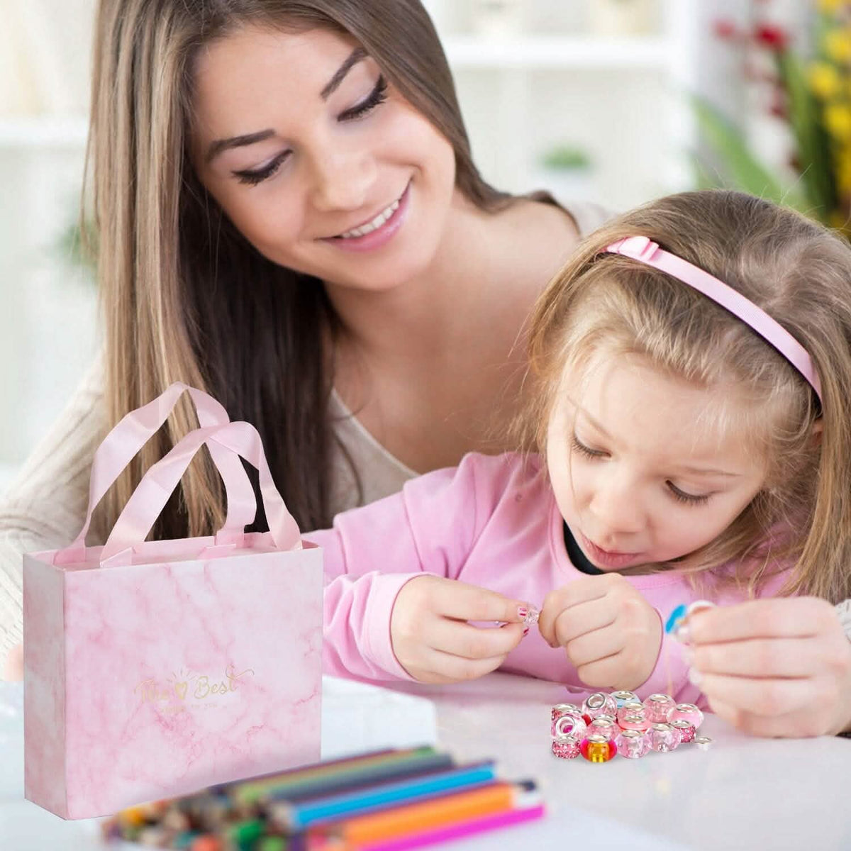 66-Pieces: Charm Bracelet Making Kit Toys & Games - Tophatter Daily Deals