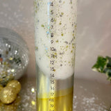 The Colour Emporium Gilded Silver Hand-dipped Christmas Advent Pillar Candle Advent Candle - Tophatter Daily Deals