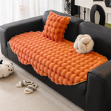 Autumn And Winter Thickening Irregular Sofa Cushion Orange 0 - Tophatter Daily Deals