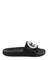 Gucci Interlocking G Slides Black Footwear - Tophatter Daily Deals