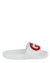Gucci Interlocking G Slides White Footwear - Tophatter Daily Deals