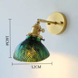 Brass Bedside Lamp Retro Restaurant Homestay Single Head Glass Small Chandelier A wall lamp 0 - Tophatter Daily Deals