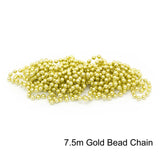 7.5m Gold Bead Chain | Christmas Tree Bead Garland Decoration | Bead String Christmas Decorations Garland - Tophatter Daily Deals