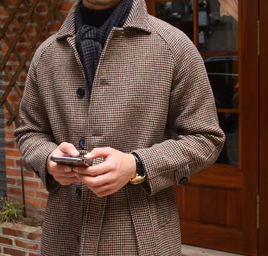 Warm Structured Men’s Mid Coat - Belted Wool Blend, City 3D Changing Face Moving Picture Frame - Tophatter Daily Deals