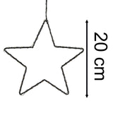 Small Silhouette LED Christmas Star | 52 LED Star Light Window Decoration - 20cm LED Light - Tophatter Daily Deals