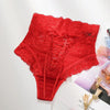 Sheer Cutout Panties Red One Size (Waist 60-80 cm Hip 80-88 cm) Underwear - Tophatter Daily Deals