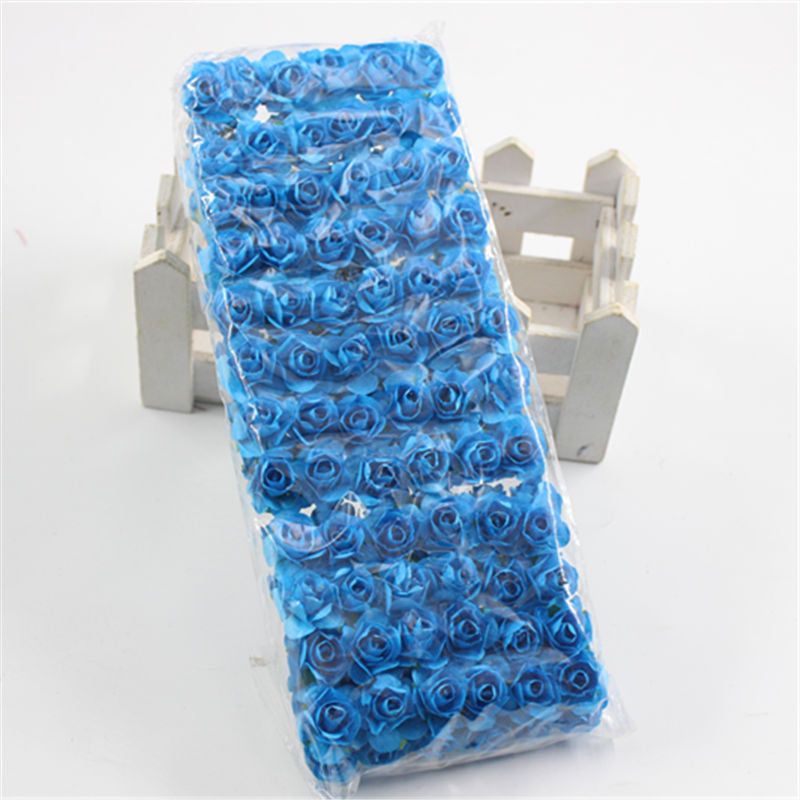 Artificial Flower Festive Home Gift Box Wedding Candy Box Decoration Blue 0 - Tophatter Daily Deals