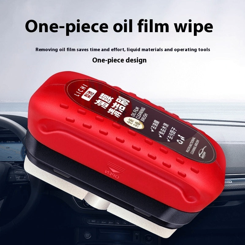 Automotive Oil Film Cleaning Brush Windshield Car Glass Sponge Cleaner Universal Removes Dirt Glass Cleaning Wipe Board Tool 0 - Tophatter Daily Deals