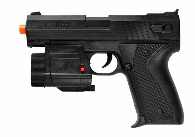 UK Arms 66AF Airsoft Spring Pistol with Laser and Flashlight - Tophatter Daily Deals