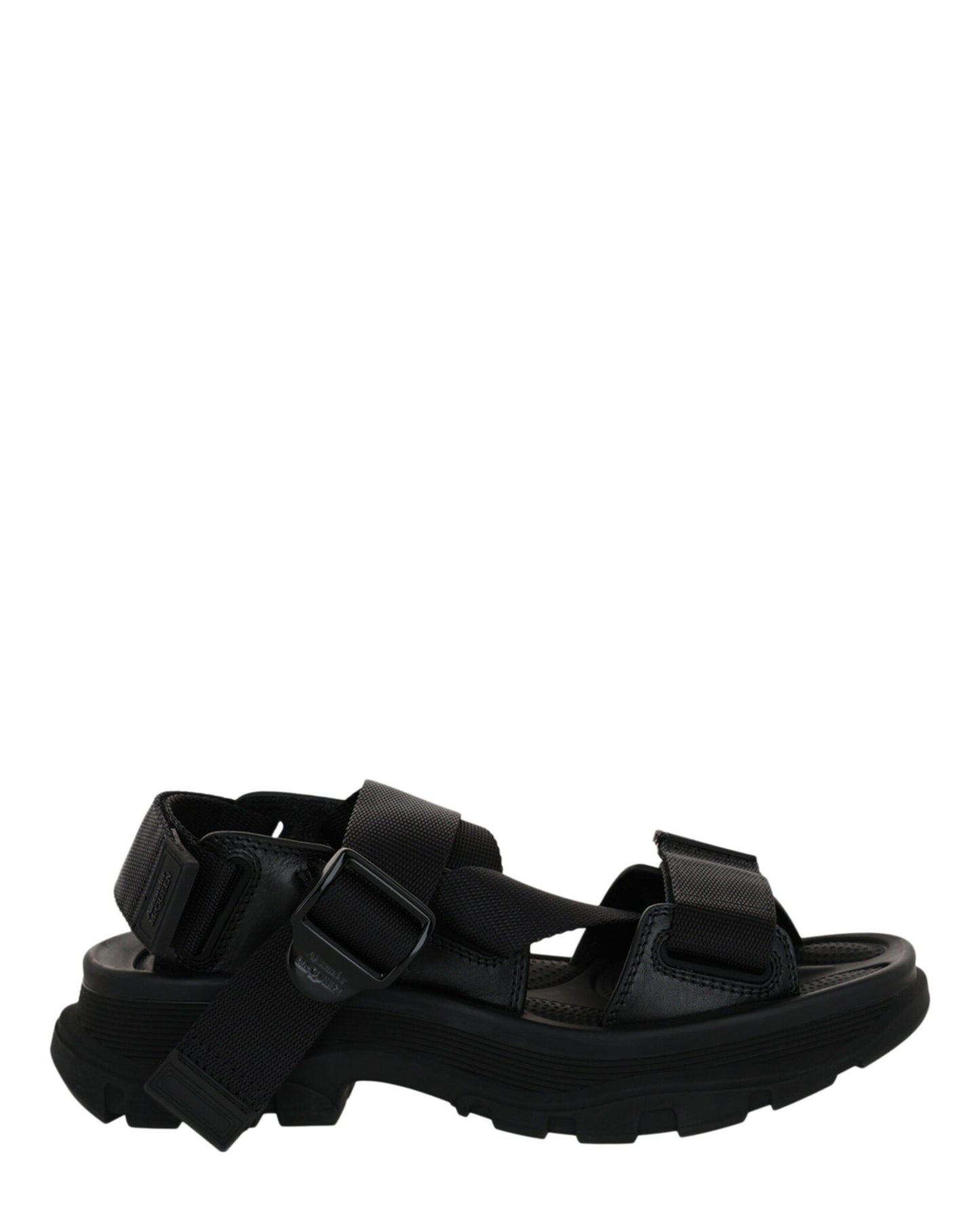 Alexander McQueen Tread Sandals Black Footwear - Tophatter Daily Deals
