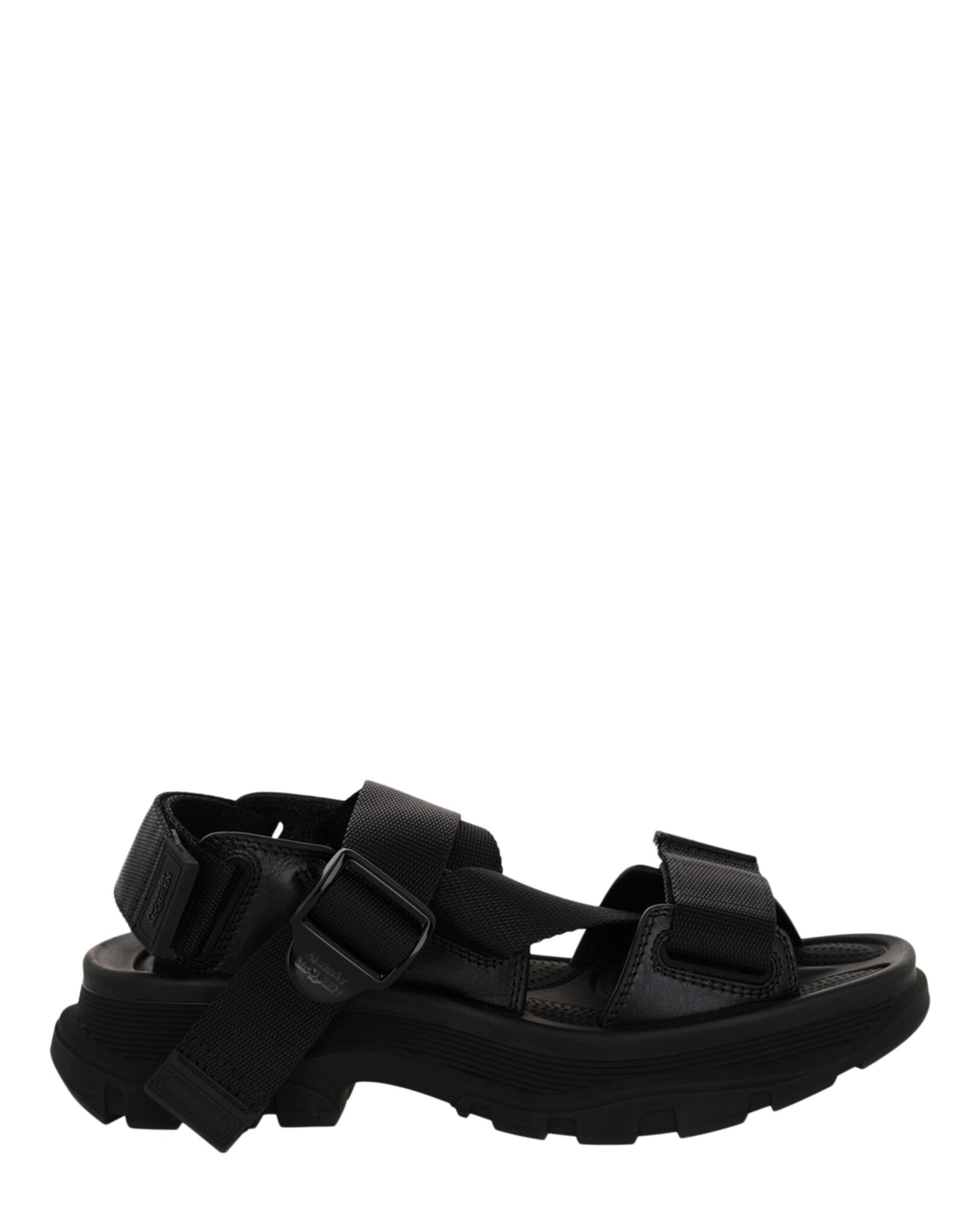 Alexander McQueen Tread Sandals Black Footwear - Tophatter Daily Deals