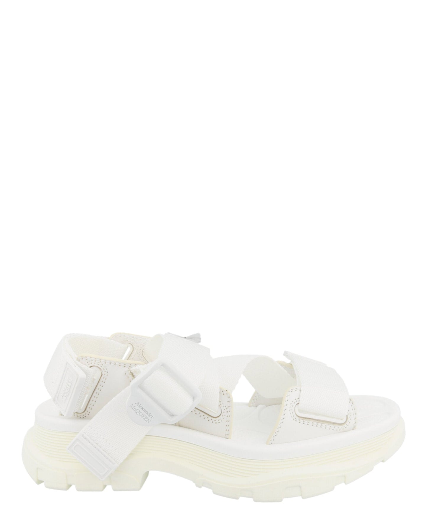 Alexander McQueen Slide Sandals Ivory Footwear - Tophatter Daily Deals
