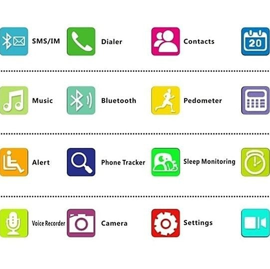 Bluetooth Smart Watch with Camera, Pedometer, Activity Monitor and iPhone/Android Phone Sync Unbranded Smart Watch - Tophatter Daily Deals