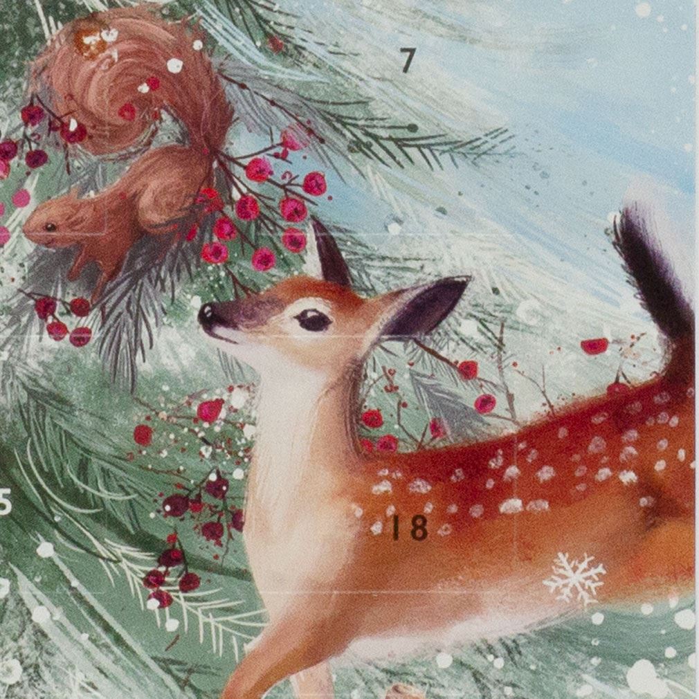Woodland Tree Christmas Advent Calendar | Picture Advent Calendar - 41x31.5cm Advent Calendar - Tophatter Daily Deals