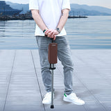 2-in-1 Trekking Pole with Foldable Seat Camping & Hiking - Tophatter Daily Deals
