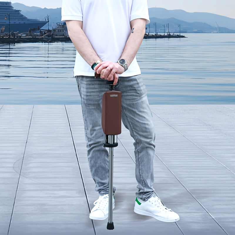 2-in-1 Trekking Pole with Foldable Seat Camping & Hiking - Tophatter Daily Deals