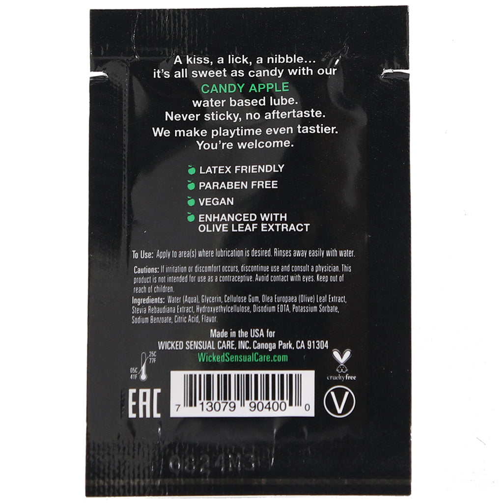 Aqua Flavored Lube .10oz/3ml in Candy Apple - Tophatter's Adult Products Lubes and Lotions > Flavored Sex Lubes - Tophatter Daily Deals