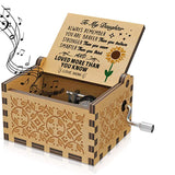 Antique Carved Wooden Hand Crank Spirited Away Music Box Christmas Gift Birthday Gift Party Decoration 2style 0 - Tophatter Daily Deals