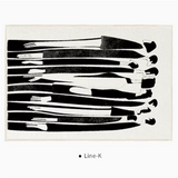 Black And White Line End Table Mat K 0 - Tophatter Daily Deals